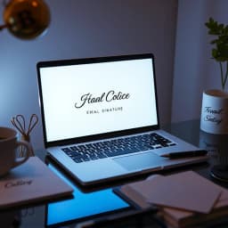 Minimalist Email Signature Template icon