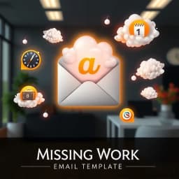 Missing Work Email Template icon