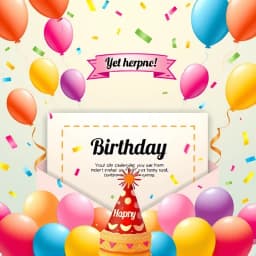 Monthly Birthday Announcement Email Template icon