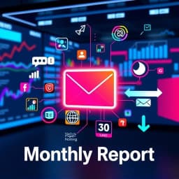 Monthly Report Email Template icon