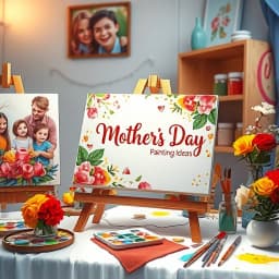 Mothers Day Canvas Painting Ideas icon