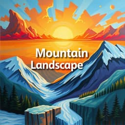 Mountain Landscape Painting Ideas icon