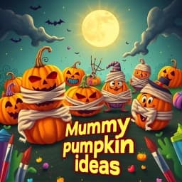 Mummy Pumpkin Painting Ideas icon
