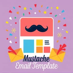 Mustache Email Template icon