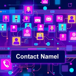 Name Email Address Phone Number Template icon