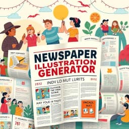 Newspaper Illustration Generator icon