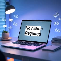 No Action Required Email Template icon