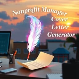 Nonprofit Manager Cover Letter Generator icon