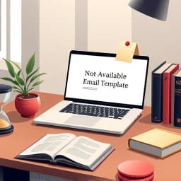Not Available Email Template icon