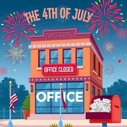 Office Closed For 4th Of July Email Template icon