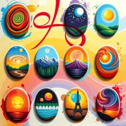 Oval Painting Ideas icon