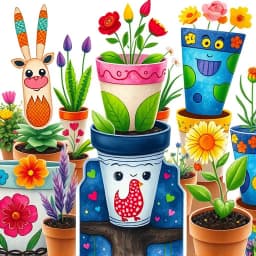 Painting Flower Pots Ideas icon