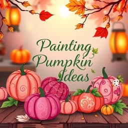 Painting Pumpkin Ideas Pink icon