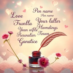 Pen Name Generator Romance icon