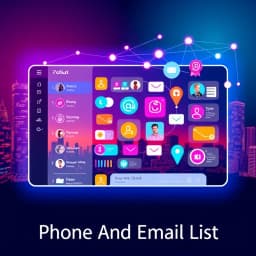 Phone and Email List Template icon