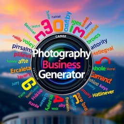 Photography Business Name Generator icon