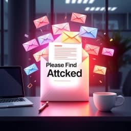 Please Find Attached Email Template icon