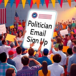 Politician Email Sign Up Sheet Template icon