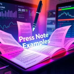 Press Note Example Generator icon