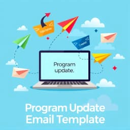 Program Update Email Template icon