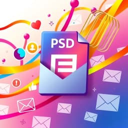 PSD Email Template icon