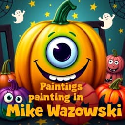 Pumpkin Painting Ideas Mike Wazowski icon