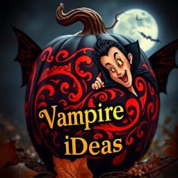 Pumpkin Painting Ideas Vampire icon