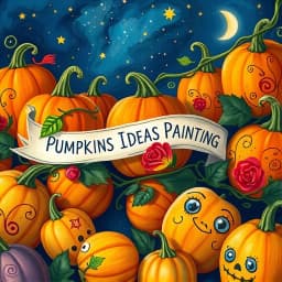 Pumpkins Ideas Painting icon