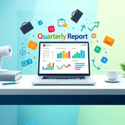 Quarterly Report Email Template icon