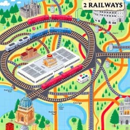 Railway Map Illustration Generator icon