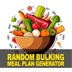 Random Bulking Meal Plan Generator icon