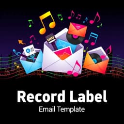 Record Label Email Template icon