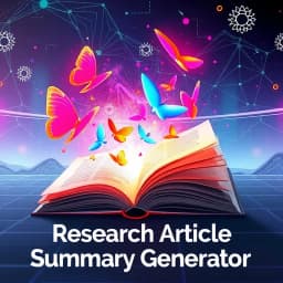 Research Article Summary Generator icon