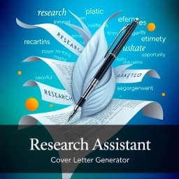 Research Assistant Cover Letter Generator icon