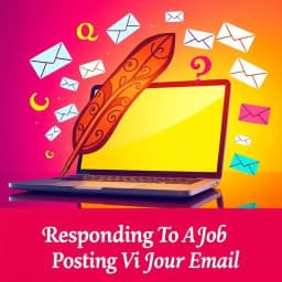 Responding to a Job Posting via Email Template icon