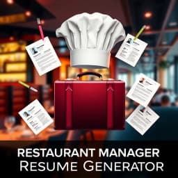 Restaurant Manager Resume Generator icon