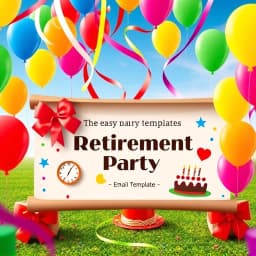 Retirement Party Invitation Email Template icon