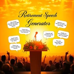 Retirement Speech Generator icon
