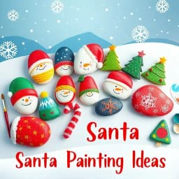 Santa Rock Painting Ideas icon