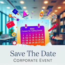 Save the Date Corporate Event Email Template icon
