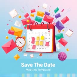 Save the Date Meeting Email Template icon
