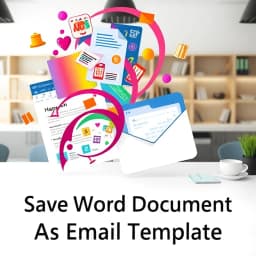 Save Word Document as Email Template icon