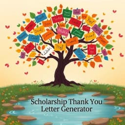 Scholarship Thank You Letter Generator icon