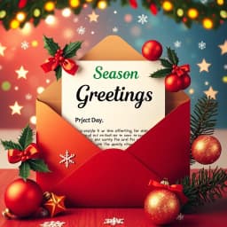 Season Greetings Business Email Template icon