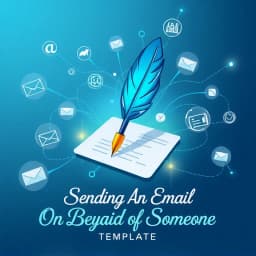 Sending An Email On Behalf Of Someone Template icon