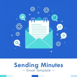 Sending Meeting Minutes Email Template icon