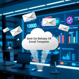 Sent on Behalf of Email Template icon