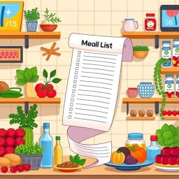Shopping List Based Meal Plan Generator icon
