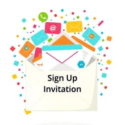 Sign Up Invitation Email Template icon