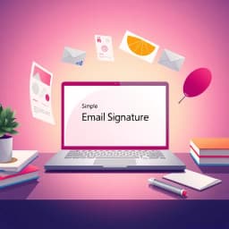 Simple Email Signature Template icon